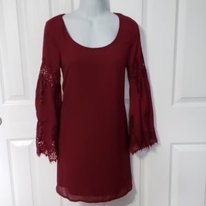 Charlotte Russe womens tunic lace Dress size XS NEW